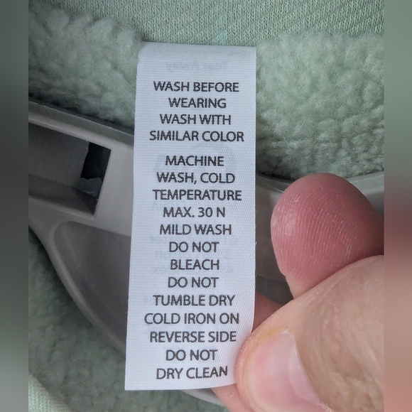 Zyia Mint Green Large Fleece Jacket In Great Condition - Picture 4 of 12